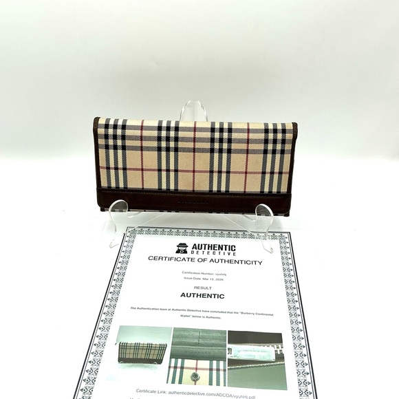 Burberry Handbags - Burberry Beige Nova Check Continental Wallet-COA included